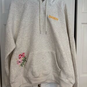 Dandy “Gift Giving” Oversized Luxe Hoodie in Heather Gray
